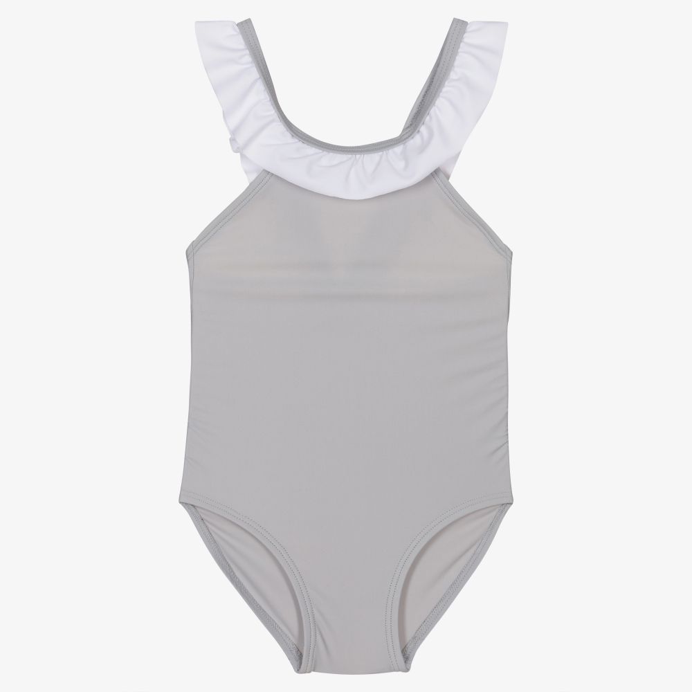 Turtledove London - Baby Grey Swimsuit (UPF50+) | Childrensalon