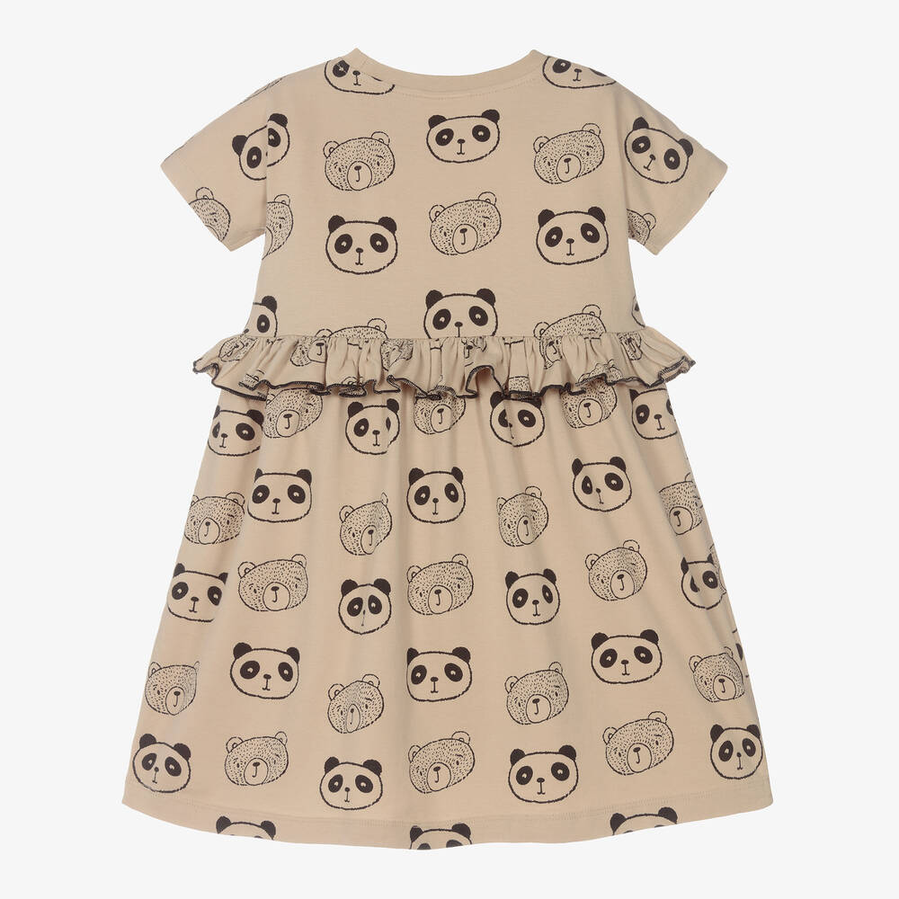 Turtledove London-Beige Organic Cotton Dress | Childrensalon Outlet