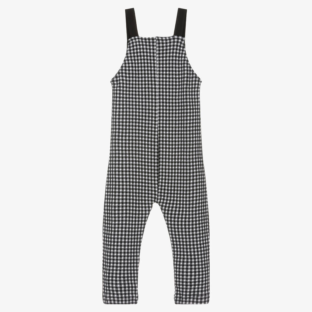 Turtledove London-Black Organic Cotton Dungarees | Childrensalon Outlet