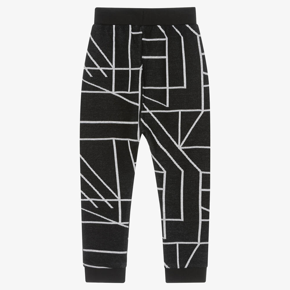 Turtledove London-Black Organic Cotton Joggers | Childrensalon Outlet
