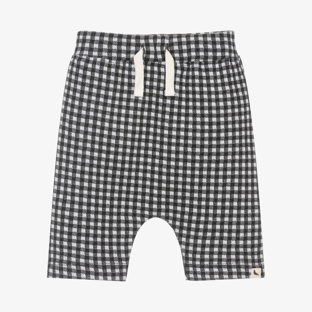 Turtledove London - Black Organic Cotton Shorts | Childrensalon