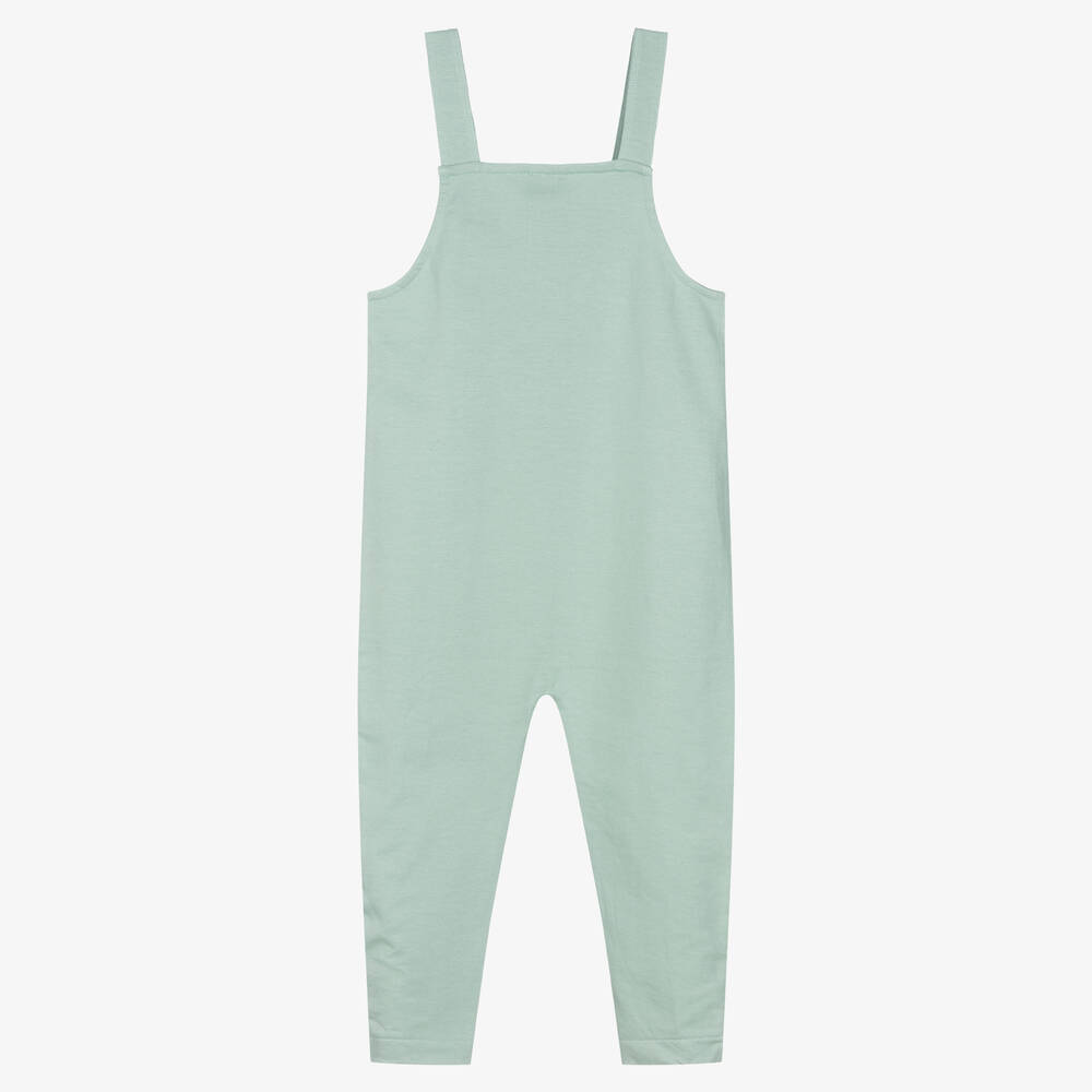 Turtledove London-Blue Organic Cotton Dungarees | Childrensalon Outlet