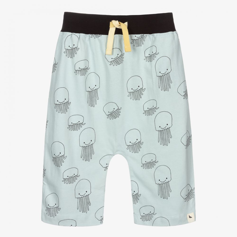 Turtledove London - Blue Organic Cotton Shorts | Childrensalon