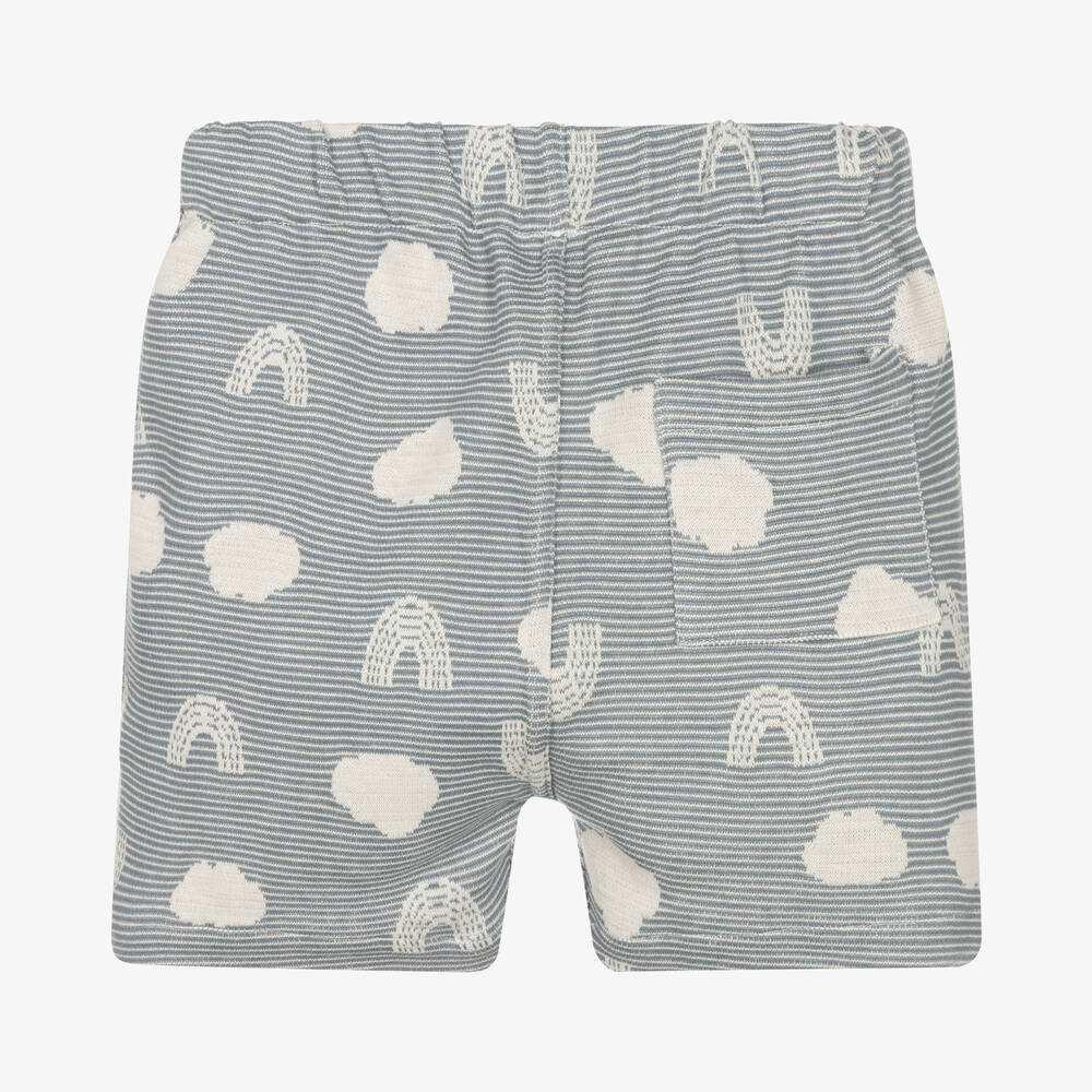 Turtledove London-Boys Blue Organic Cotton Shorts | Childrensalon Outlet
