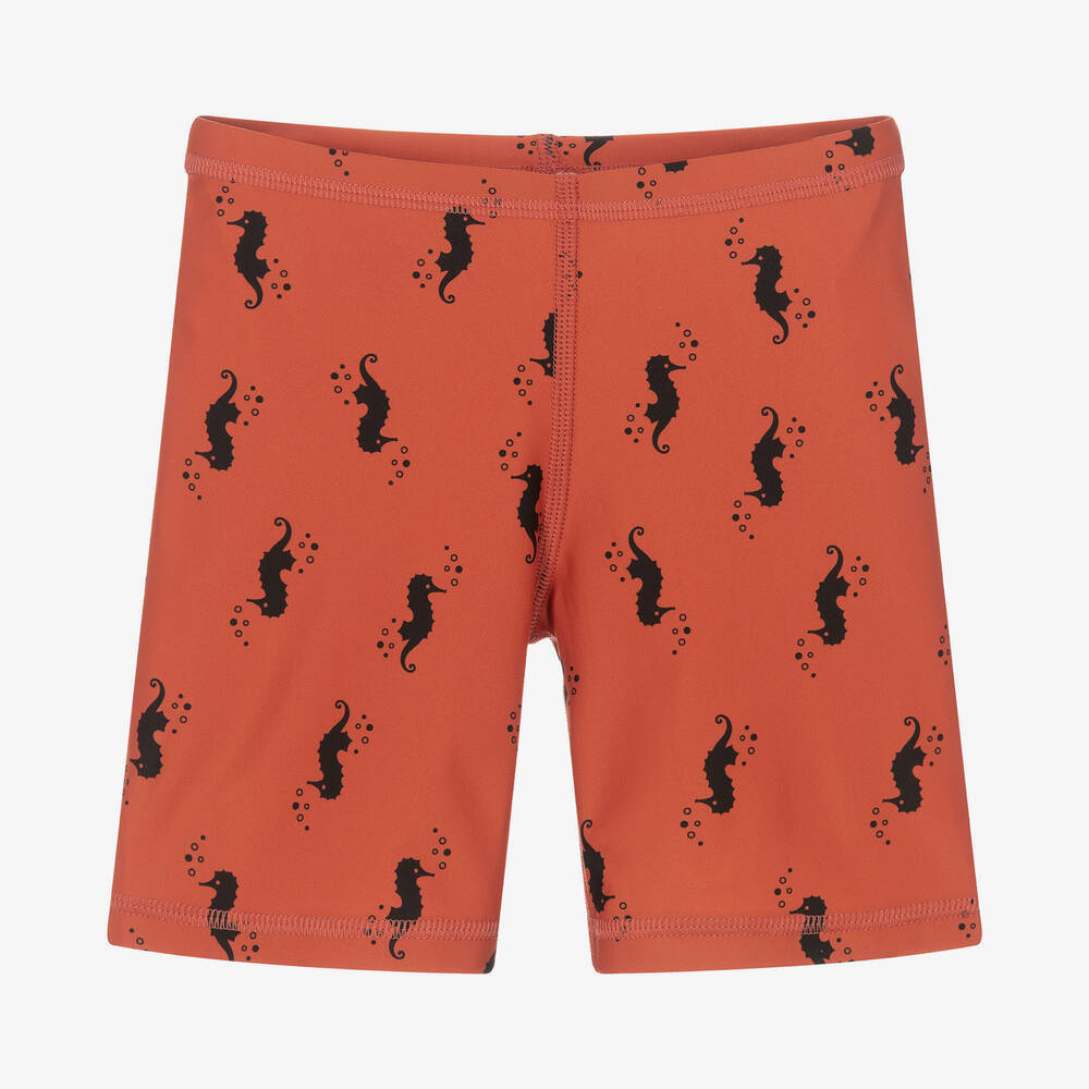 Turtledove London - Boys Red Swim Trunks | Childrensalon