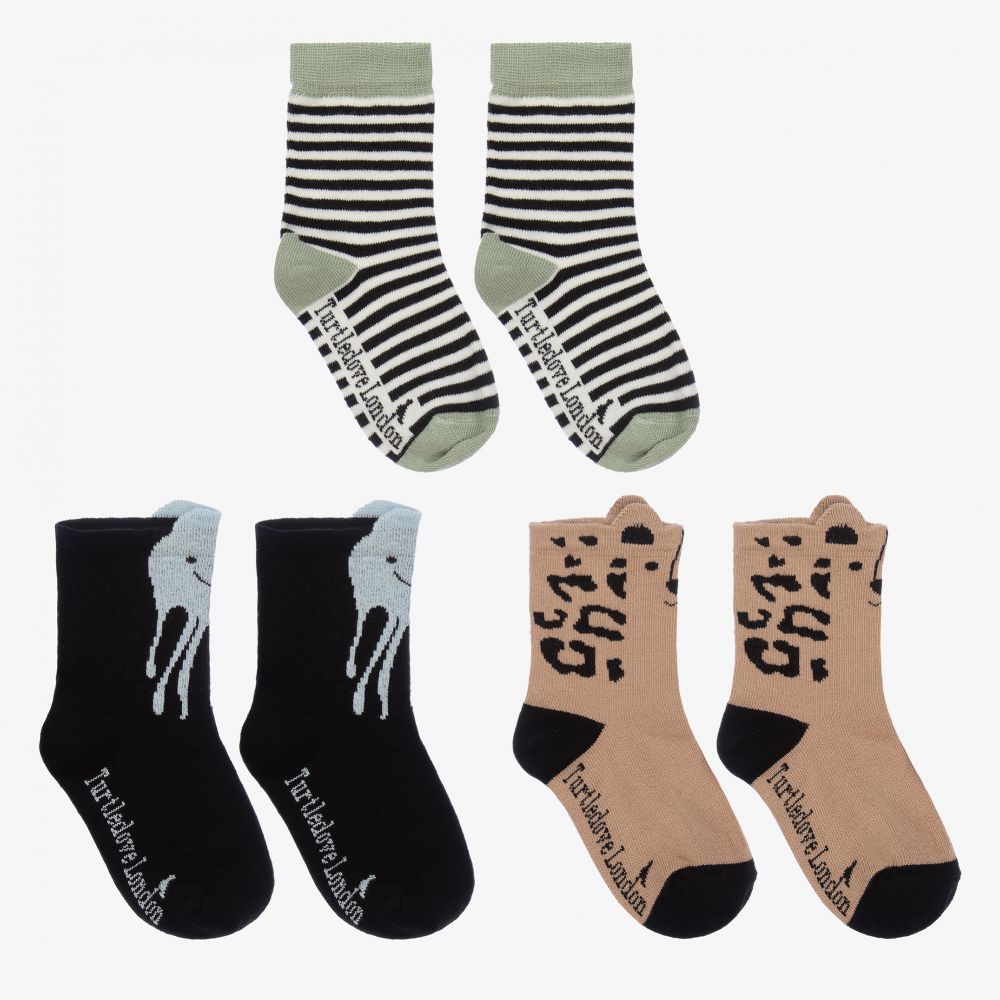 Turtledove London-Cotton Socks (3 Pack) | Childrensalon Outlet