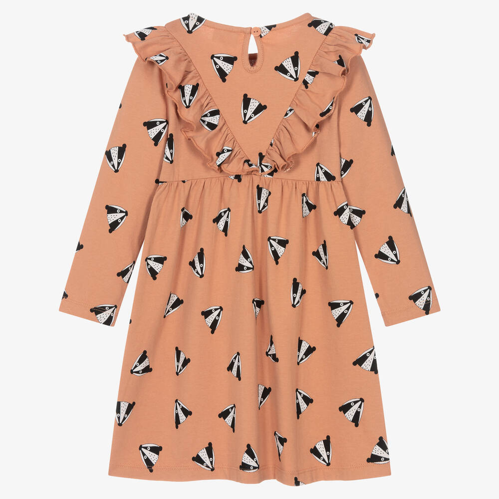 Turtledove London-Girls Red Organic Cotton Dress | Childrensalon Outlet