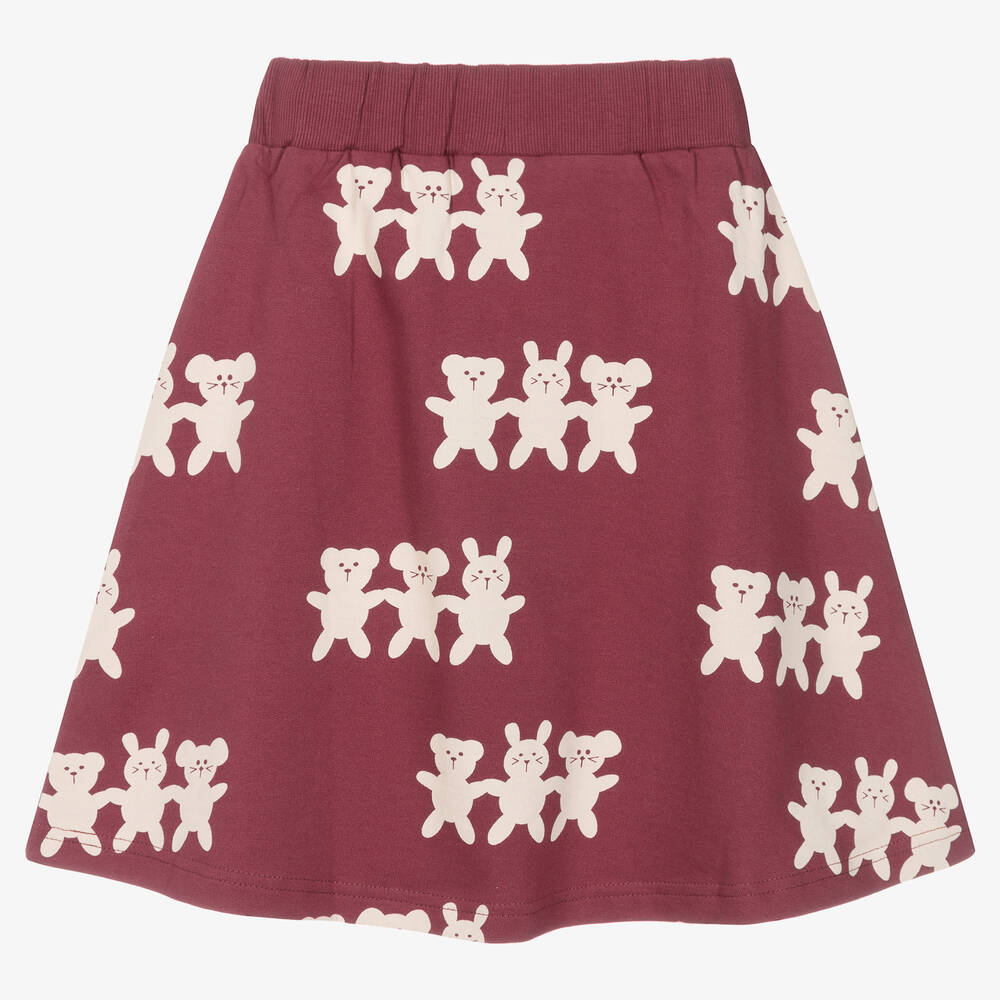 Turtledove London-Girls Red Organic Cotton Skirt | Childrensalon Outlet
