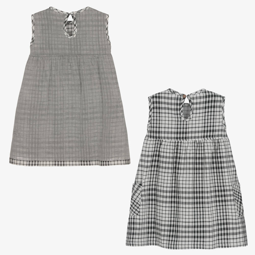 Turtledove London-Girls Reversible Cotton Dress | Childrensalon Outlet