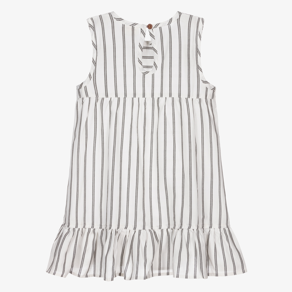 Turtledove London - Girls Striped Cotton Dress | Childrensalon Outlet