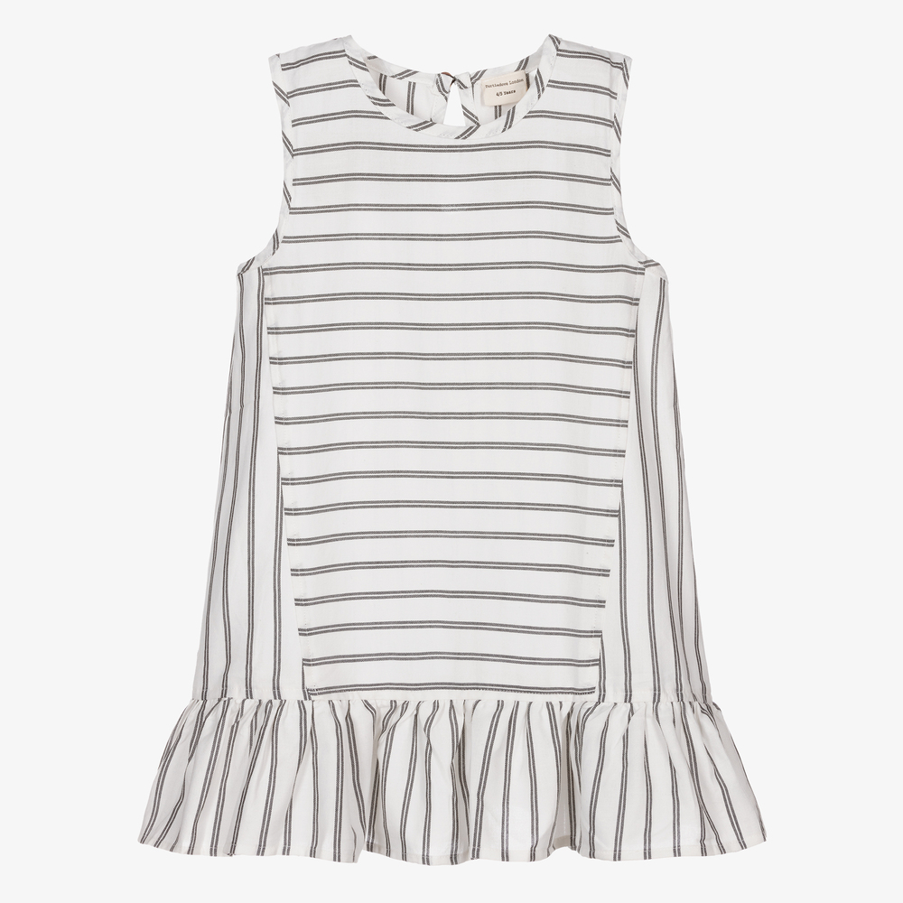 Turtledove London - Girls Striped Cotton Dress | Childrensalon
