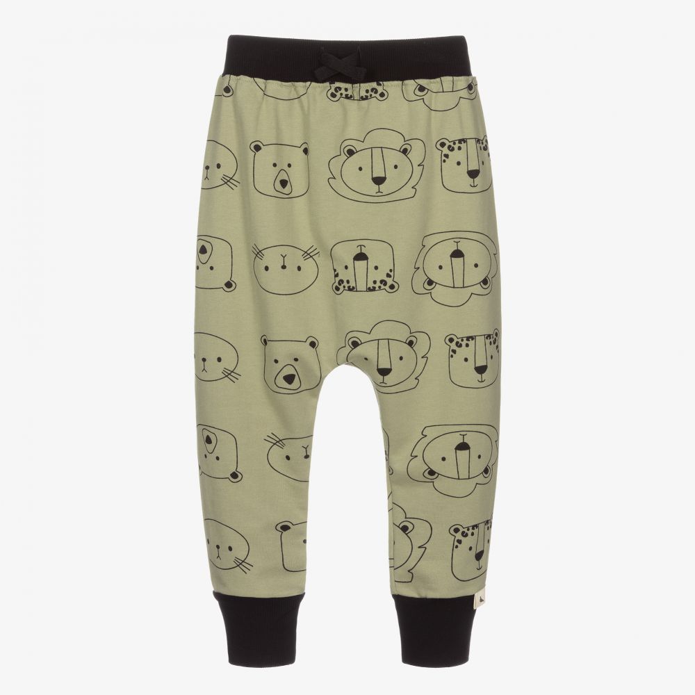 Turtledove London - Green Organic Cotton Joggers | Childrensalon