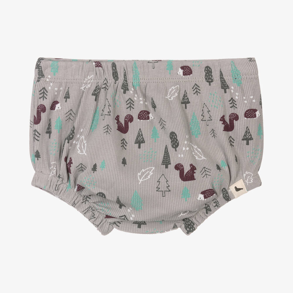 Turtledove London - Grey Organic Cotton Baby Pants | Childrensalon