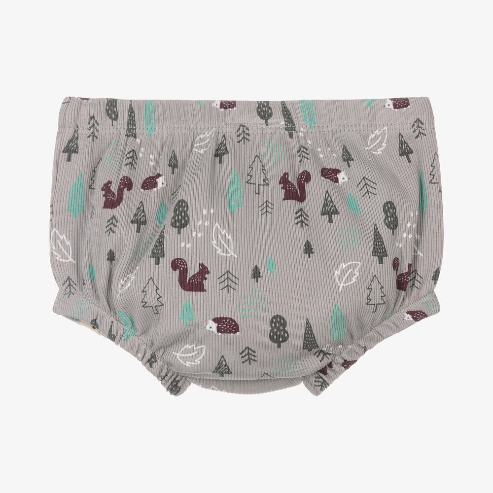 Turtledove London-Grey Organic Cotton Baby Pants | Childrensalon Outlet