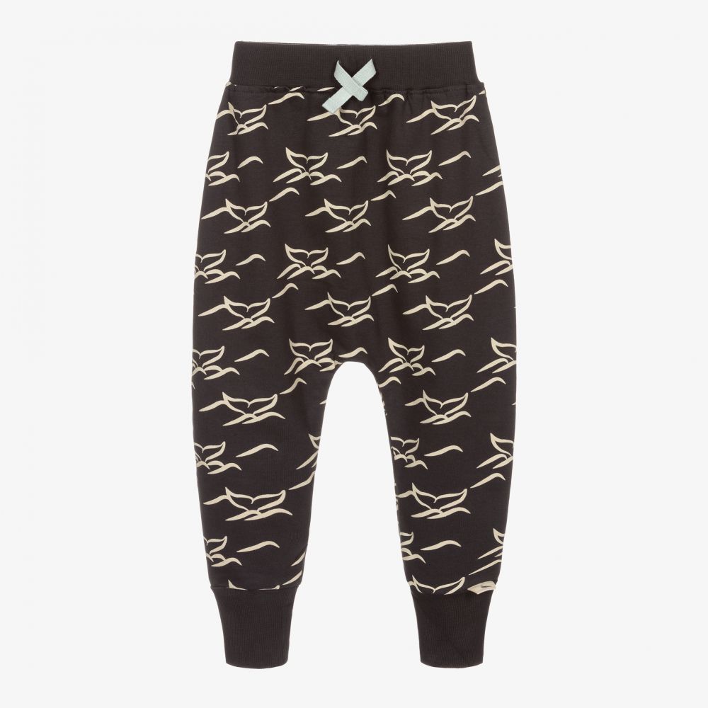 Turtledove London-Grey Organic Cotton Joggers | Childrensalon Outlet