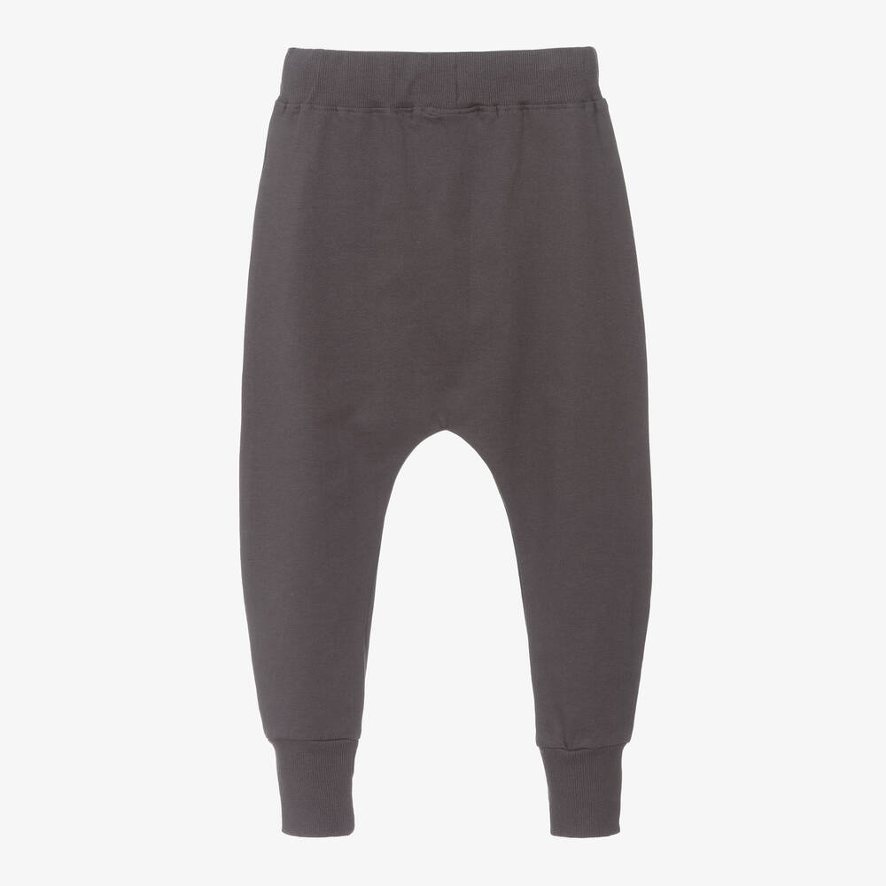 Turtledove London-Grey Organic Cotton Joggers | Childrensalon Outlet