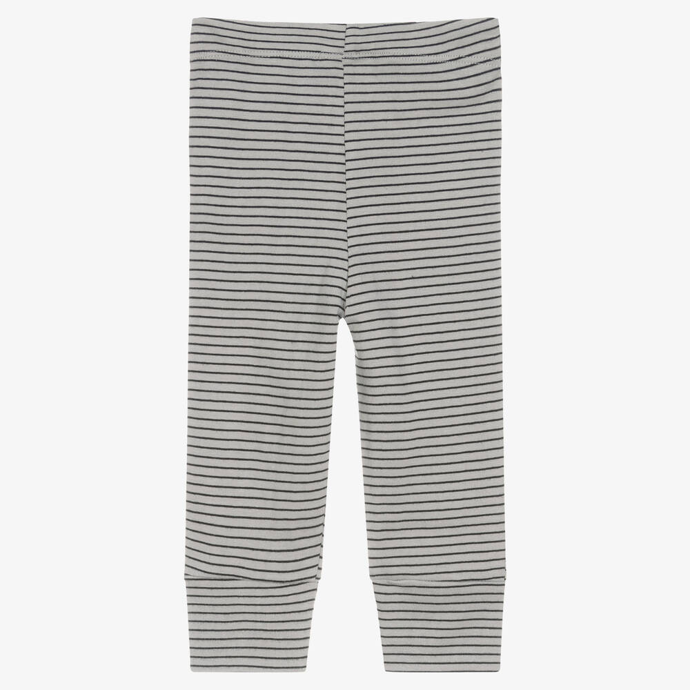Turtledove London-Grey Organic Cotton Leggings | Childrensalon Outlet