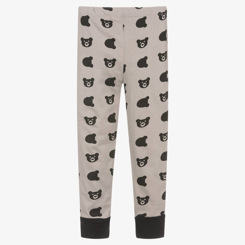 Turtledove London-Grey Organic Cotton Leggings  | Childrensalon Outlet