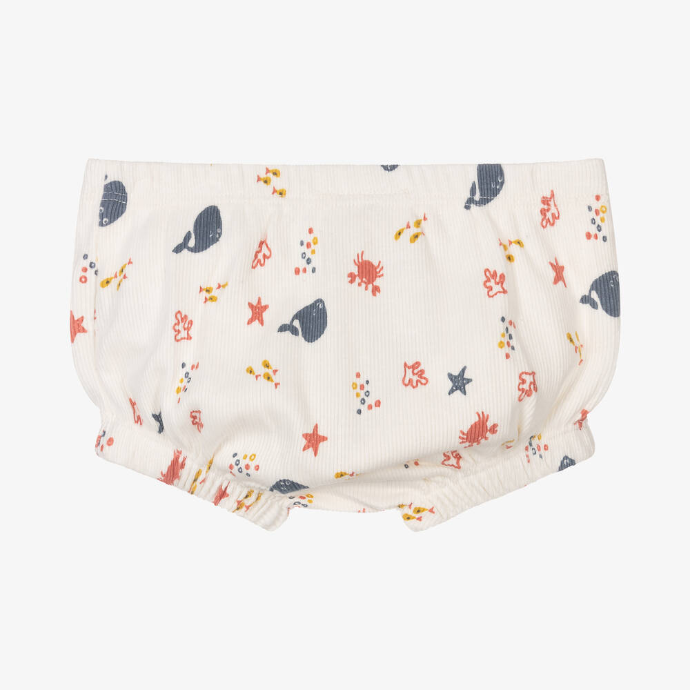 Turtledove London-Ivory Organic Cotton Baby Pants | Childrensalon Outlet