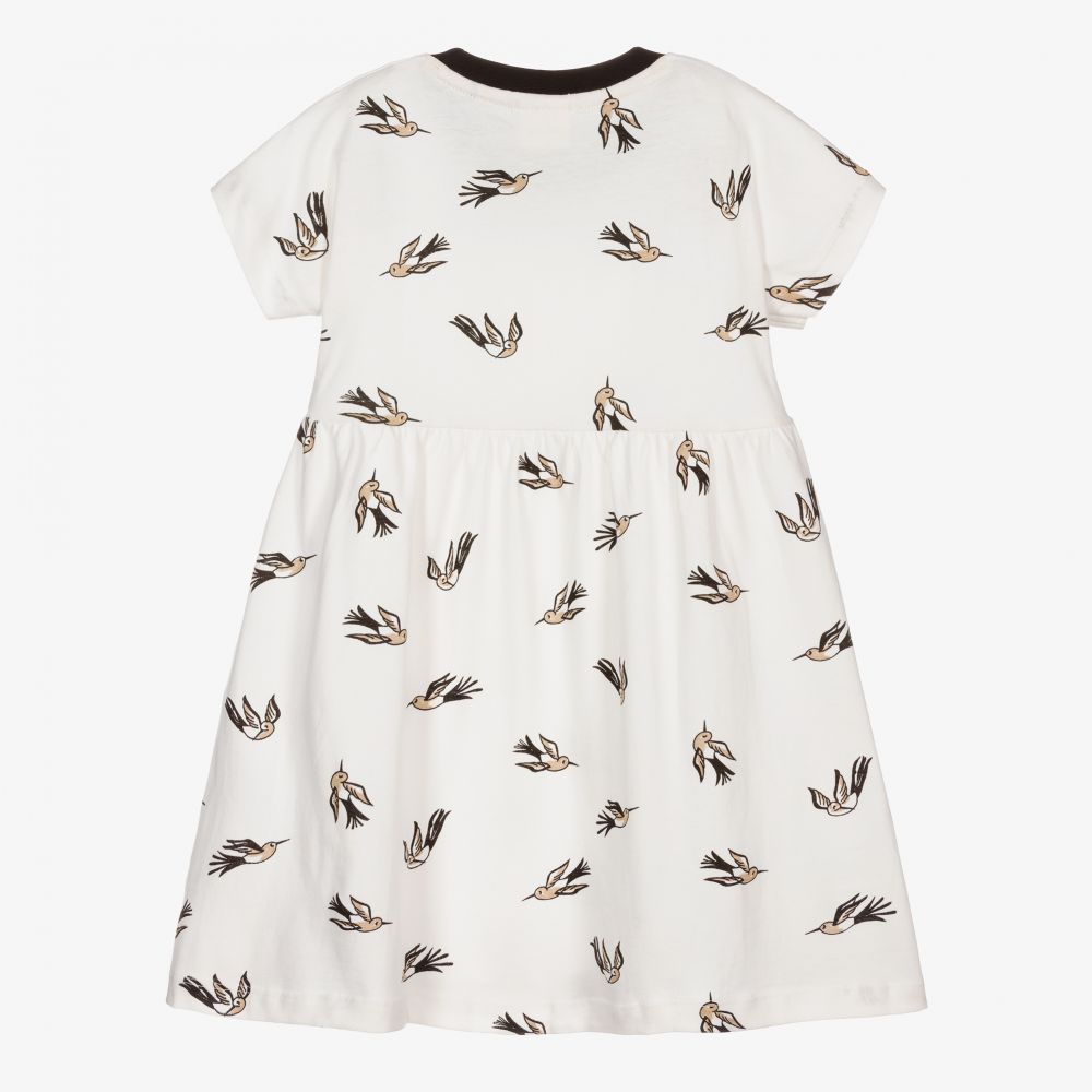 Turtledove London-Ivory Organic Cotton Dress | Childrensalon Outlet