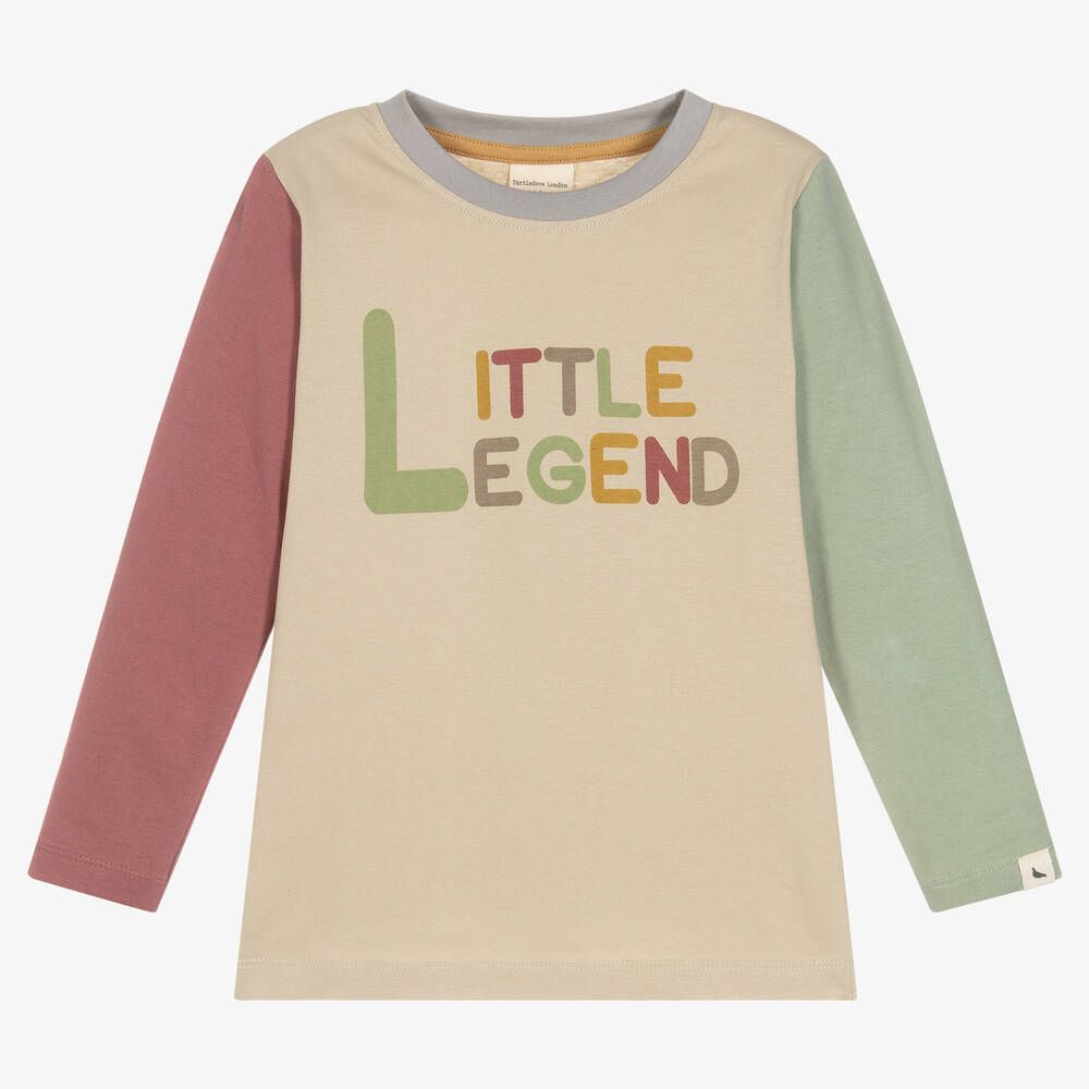 Turtledove London - Organic Cotton Colourblock Top | Childrensalon