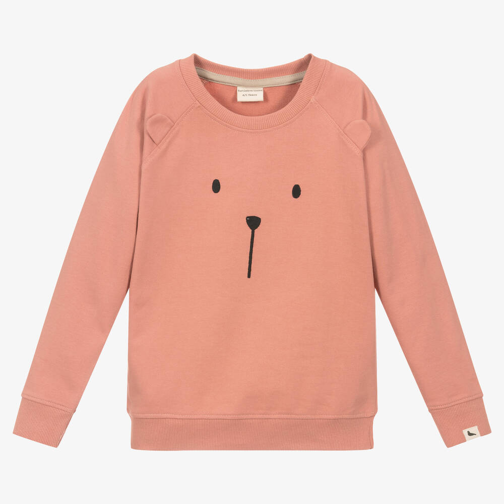 Turtledove London-Red Organic Cotton Sweatshirt | Childrensalon Outlet