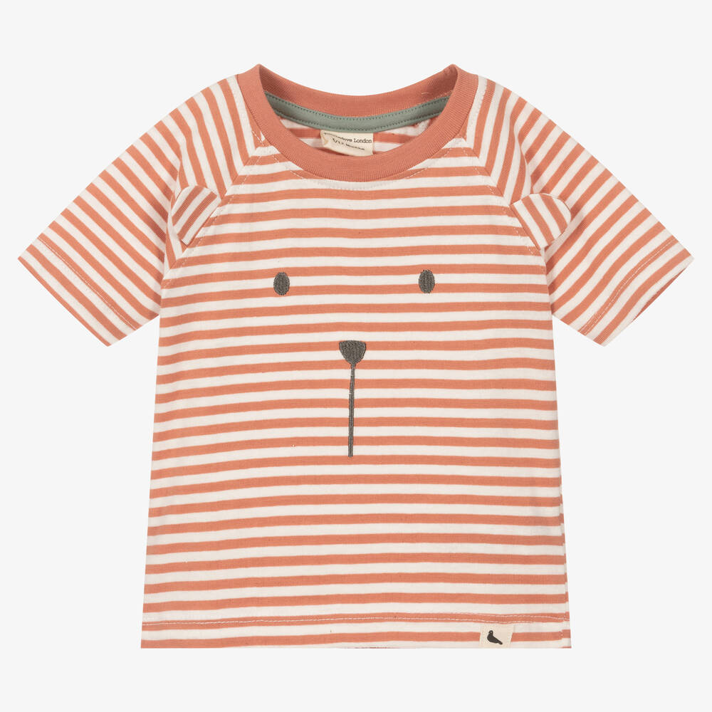Turtledove London - Red Organic Cotton T-Shirt | Childrensalon