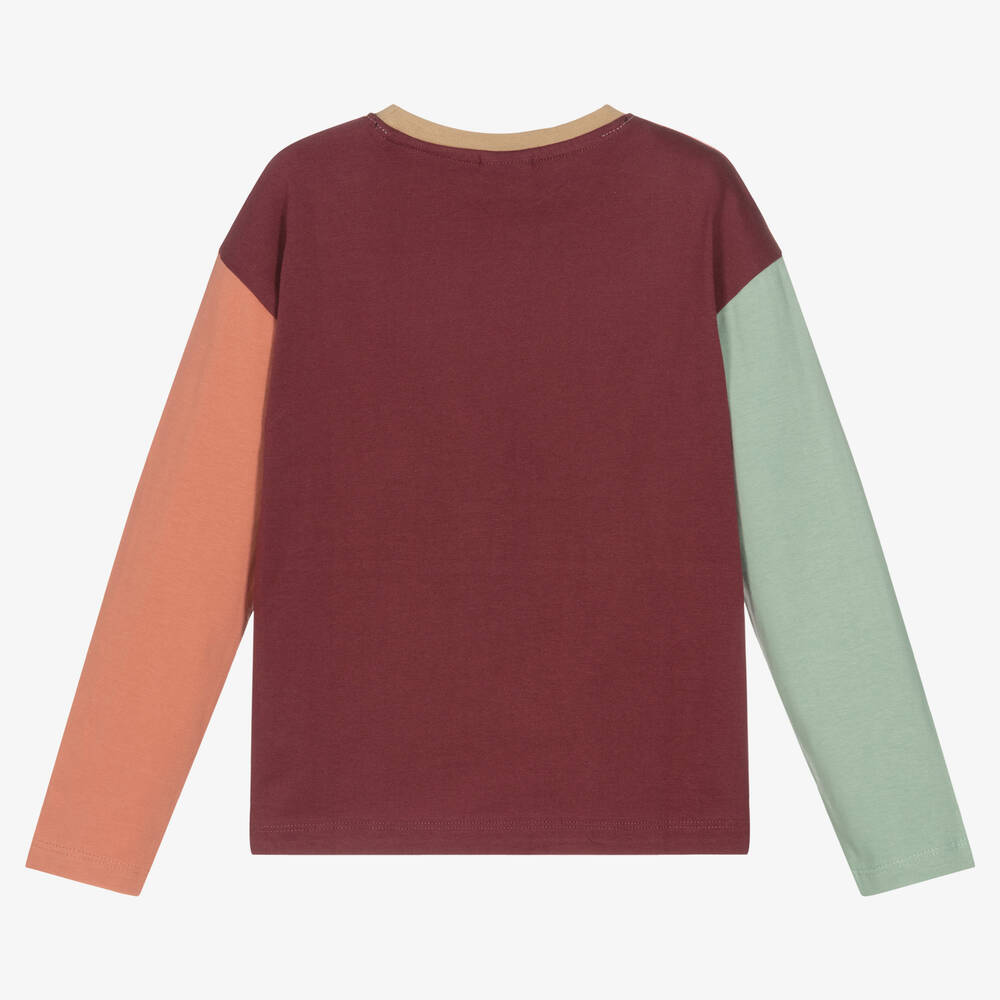 Turtledove London-White Colourblock Organic Cotton Top | Childrensalon Outlet