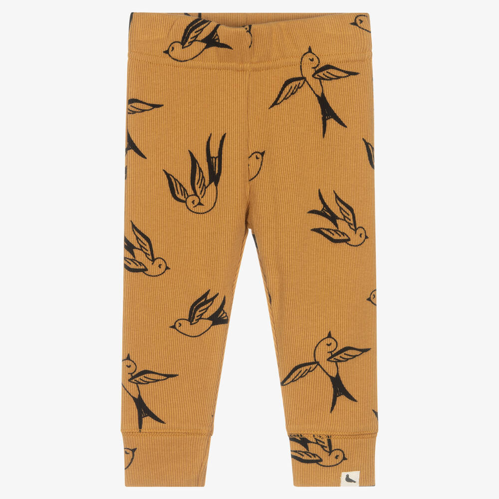 Turtledove London - Yellow Organic Cotton Leggings | Childrensalon