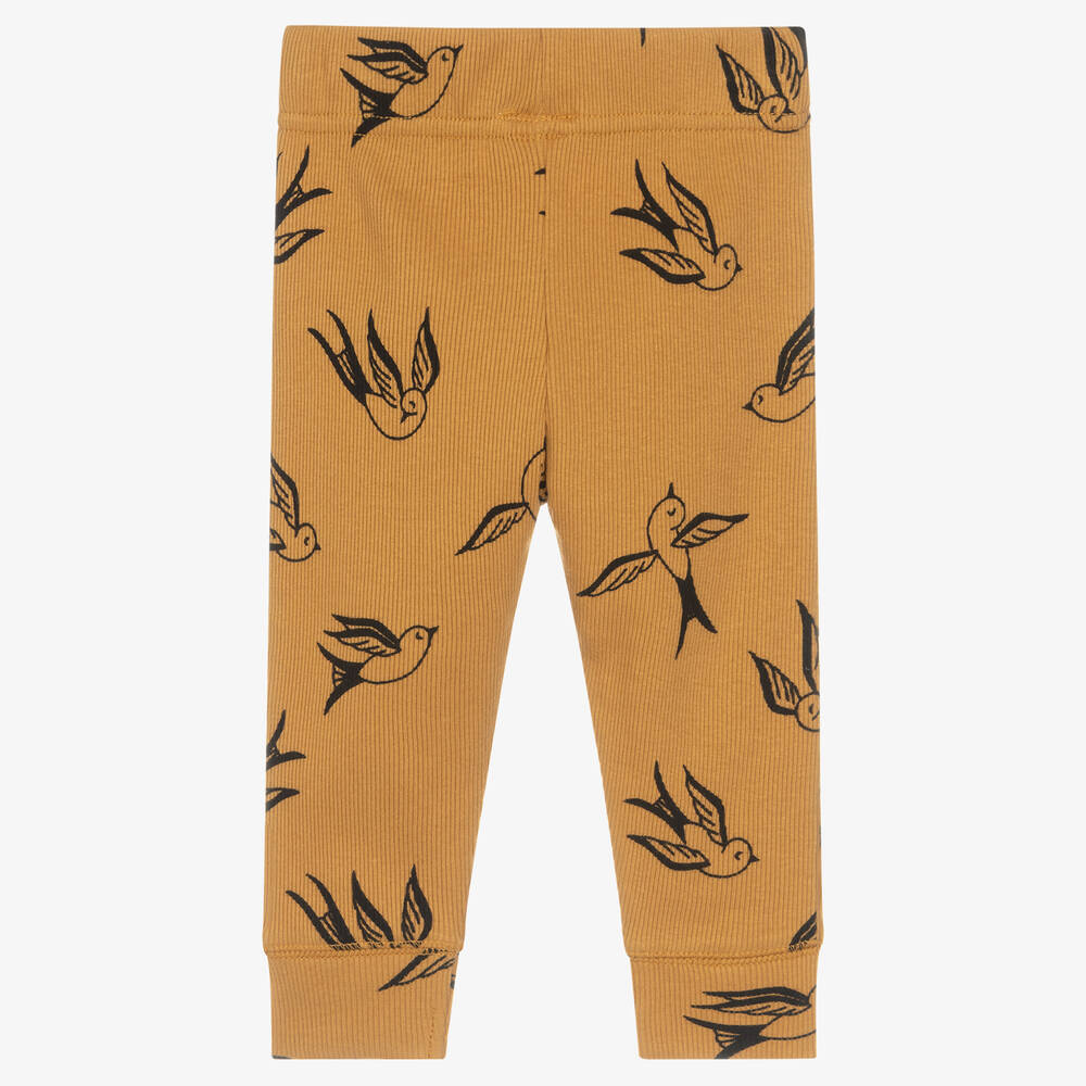 Turtledove London-Yellow Organic Cotton Leggings | Childrensalon Outlet