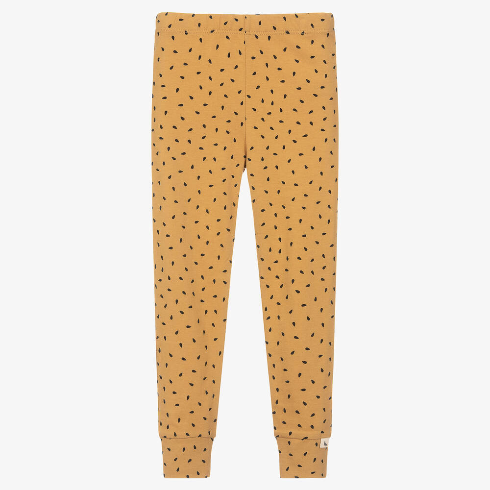 Turtledove London-Yellow Organic Cotton Leggings | Childrensalon Outlet