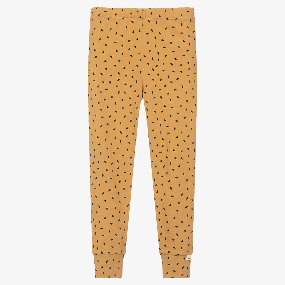 Turtledove London - Yellow Organic Cotton Leggings | Childrensalon