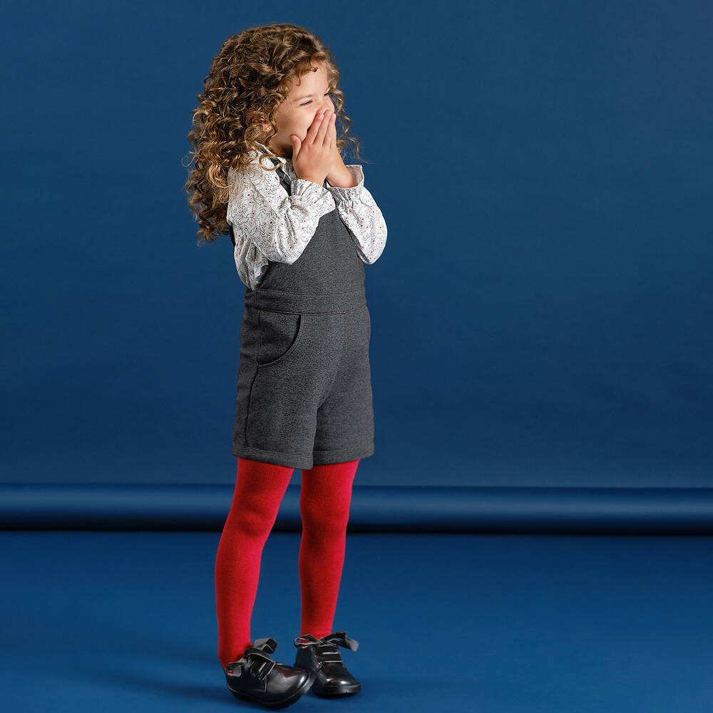 Tutto Piccolo-طقم شورت دانغري 3 قطع قطن لون عاجي، رمادي وأحمر | Childrensalon Outlet