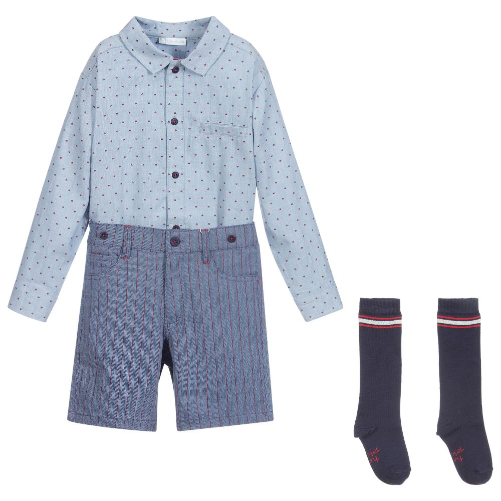 Tutto Piccolo-Комплект из рубашки и шорт (3 предмета) | Childrensalon Outlet
