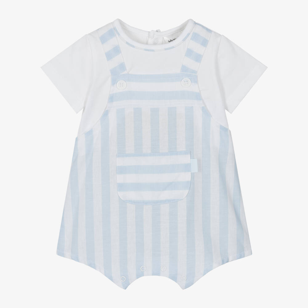 Tutto Piccolo-Комбинезон в полоску из хлопка для малышей мальчиков | Childrensalon Outlet