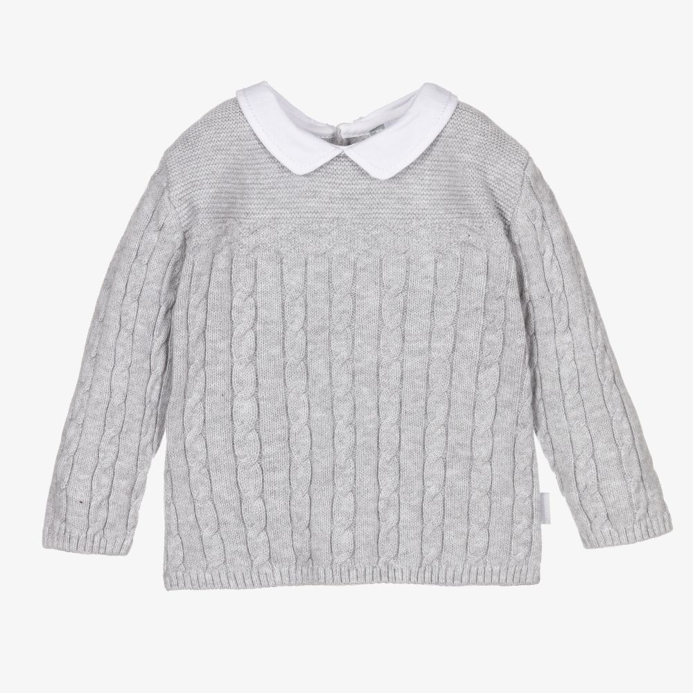 Tutto Piccolo - Baby Boys Grey Sweater | Childrensalon