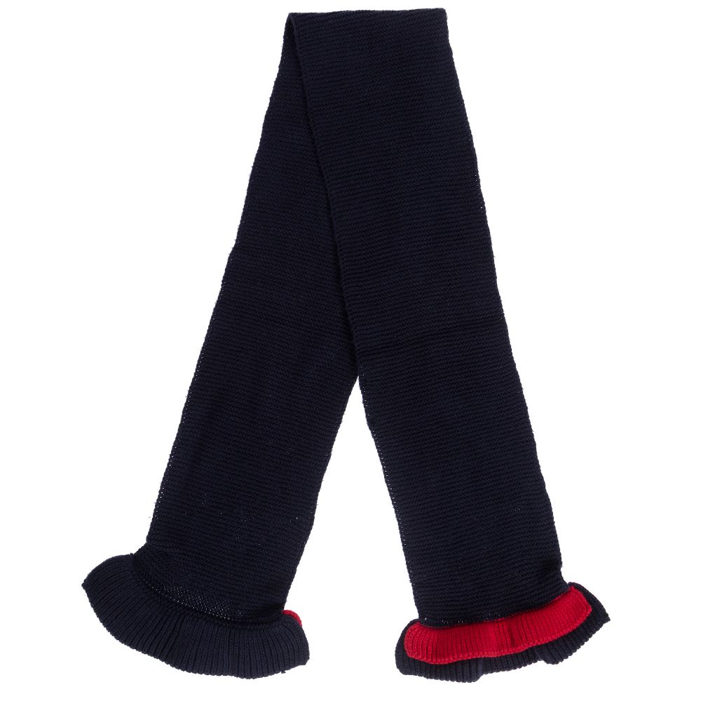 Tutto Piccolo-Blue Cotton Beret & Scarf Set | Childrensalon Outlet