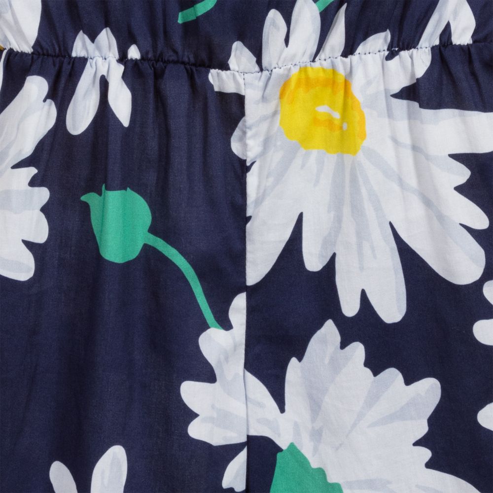 Tutto Piccolo-Blue Daisy Cotton Jumpsuit | Childrensalon Outlet