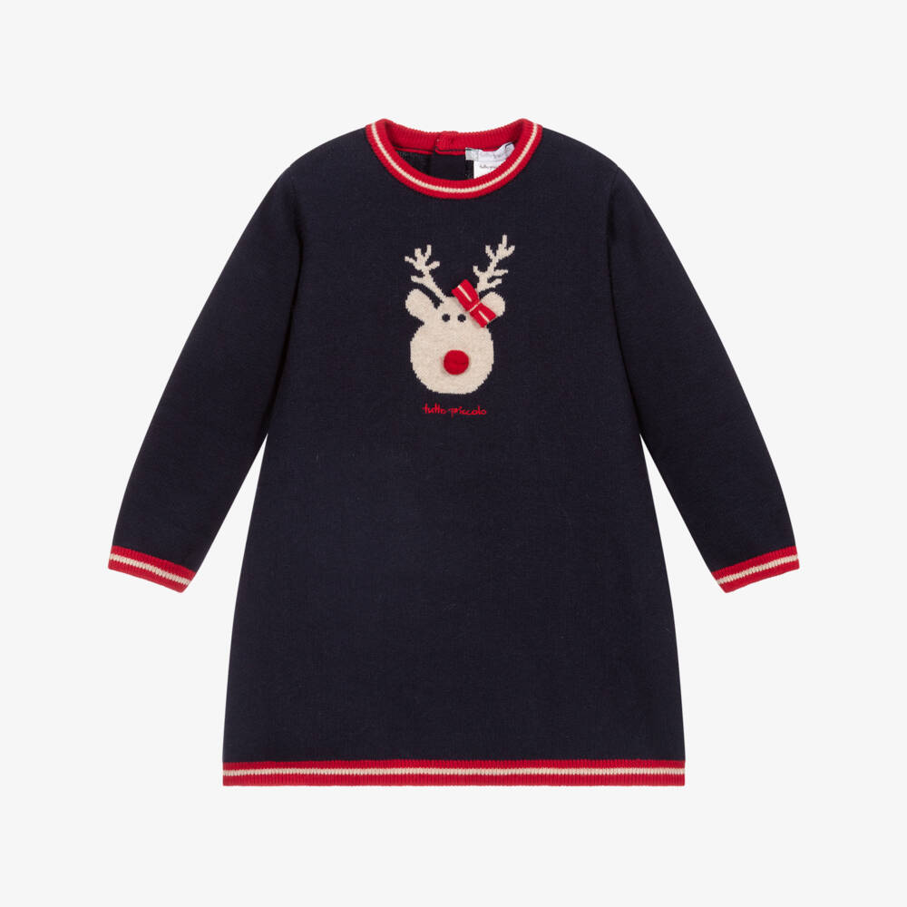 Tutto Piccolo-Blue Festive Dress Set | Childrensalon Outlet