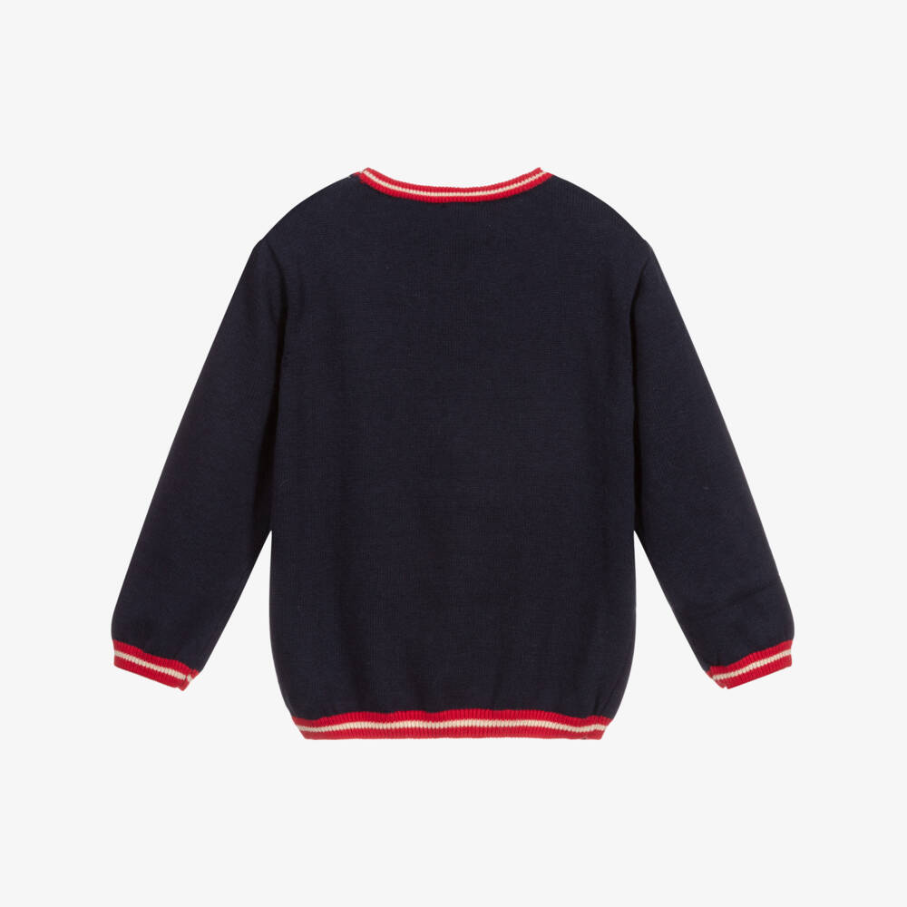 Tutto Piccolo-Blue Festive Sweater | Childrensalon Outlet