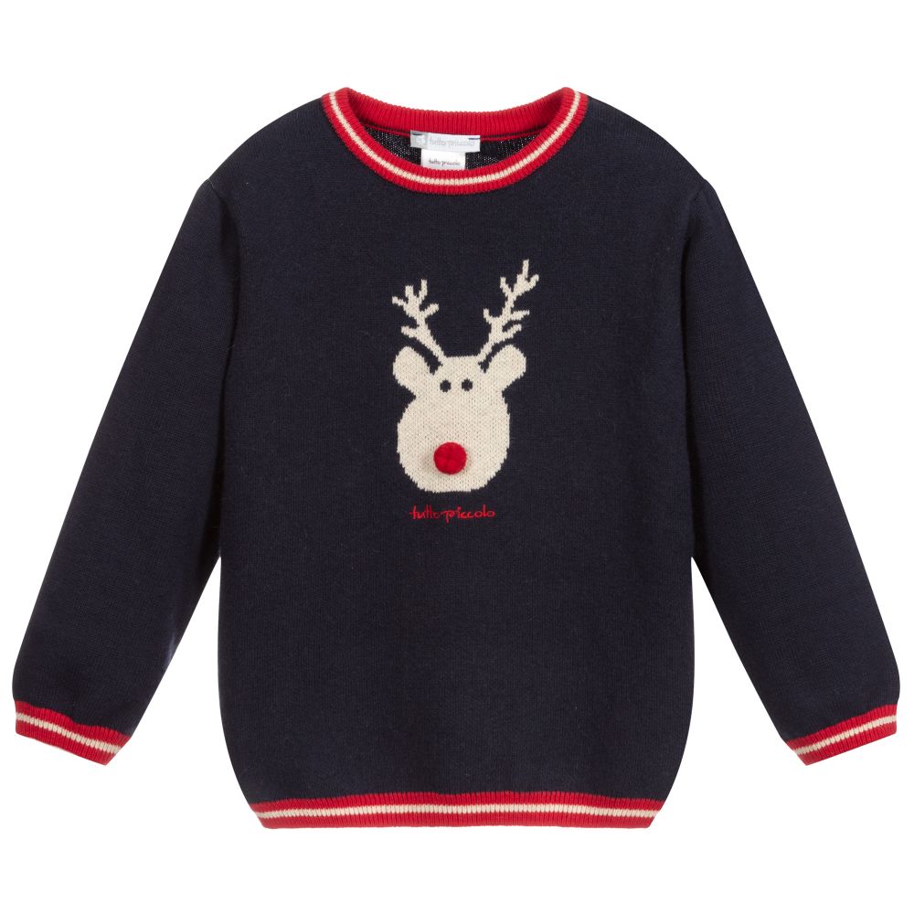 Tutto Piccolo - Blue Festive Sweater | Childrensalon