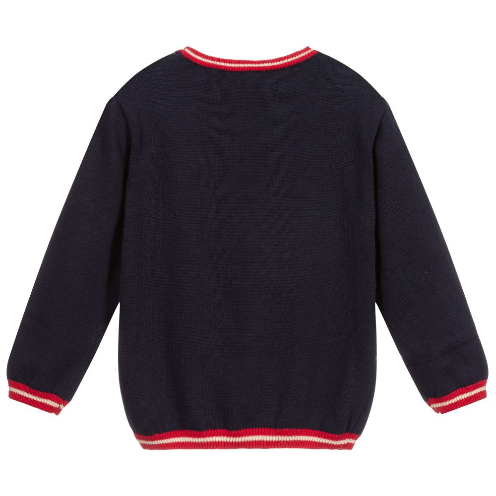 Tutto Piccolo-Blue Festive Sweater | Childrensalon Outlet