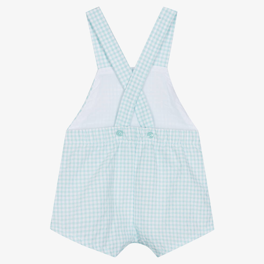 Tutto Piccolo-دانغريز قطن سيرسوكر لون أزرق للأطفال | Childrensalon Outlet