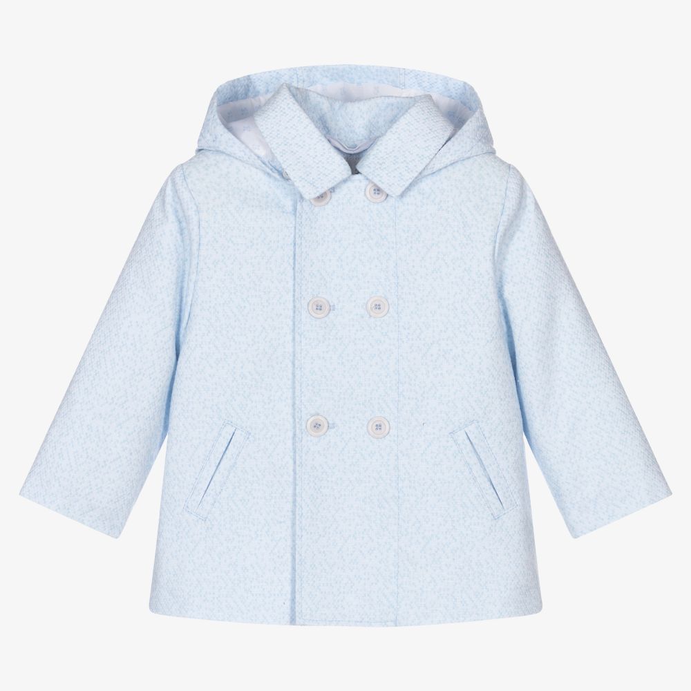 Blue Hooded Baby Coat