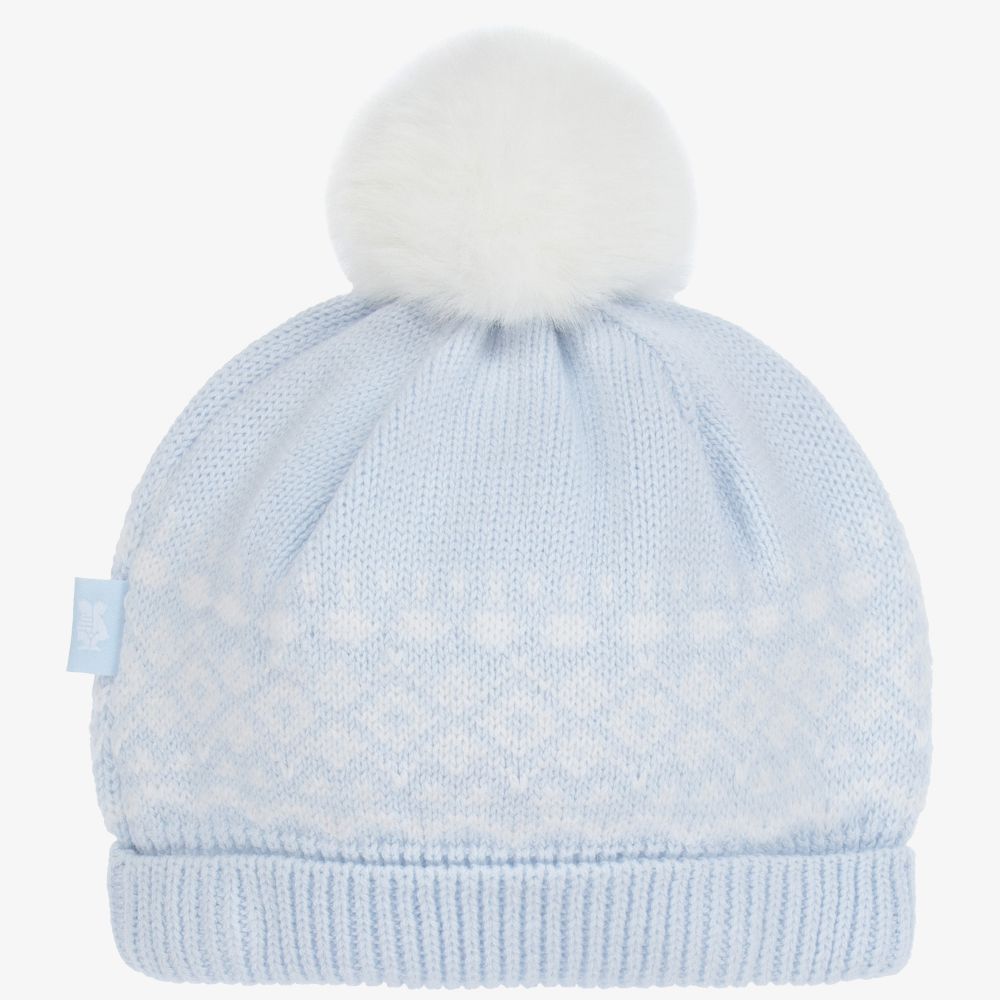 Tutto Piccolo-Blue Knitted Hat Set | Childrensalon Outlet