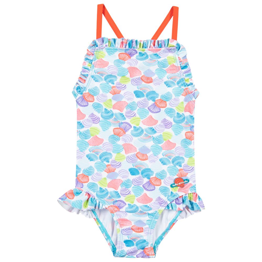 Tutto Piccolo - Blue Shell Print Swimsuit | Childrensalon