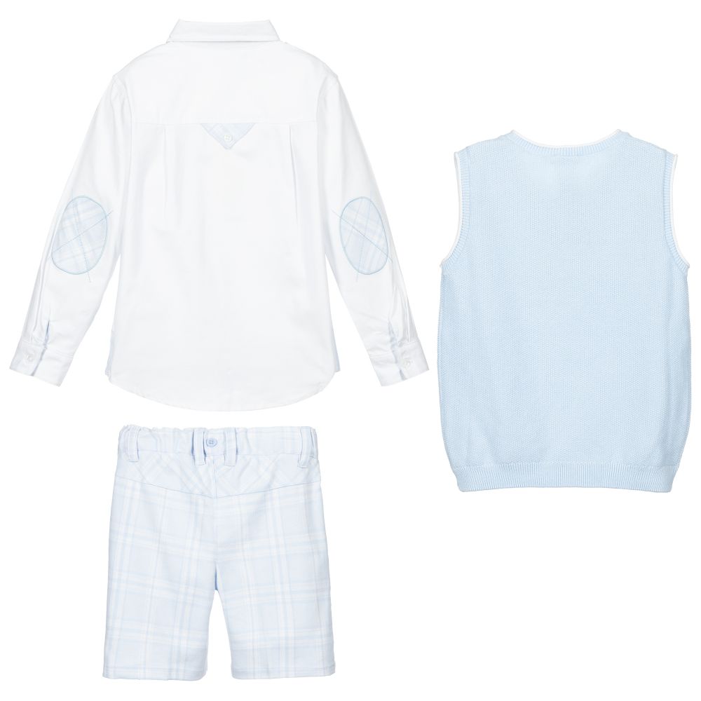 Tutto Piccolo-Комплект с голубыми шортами (4 предмета) | Childrensalon Outlet