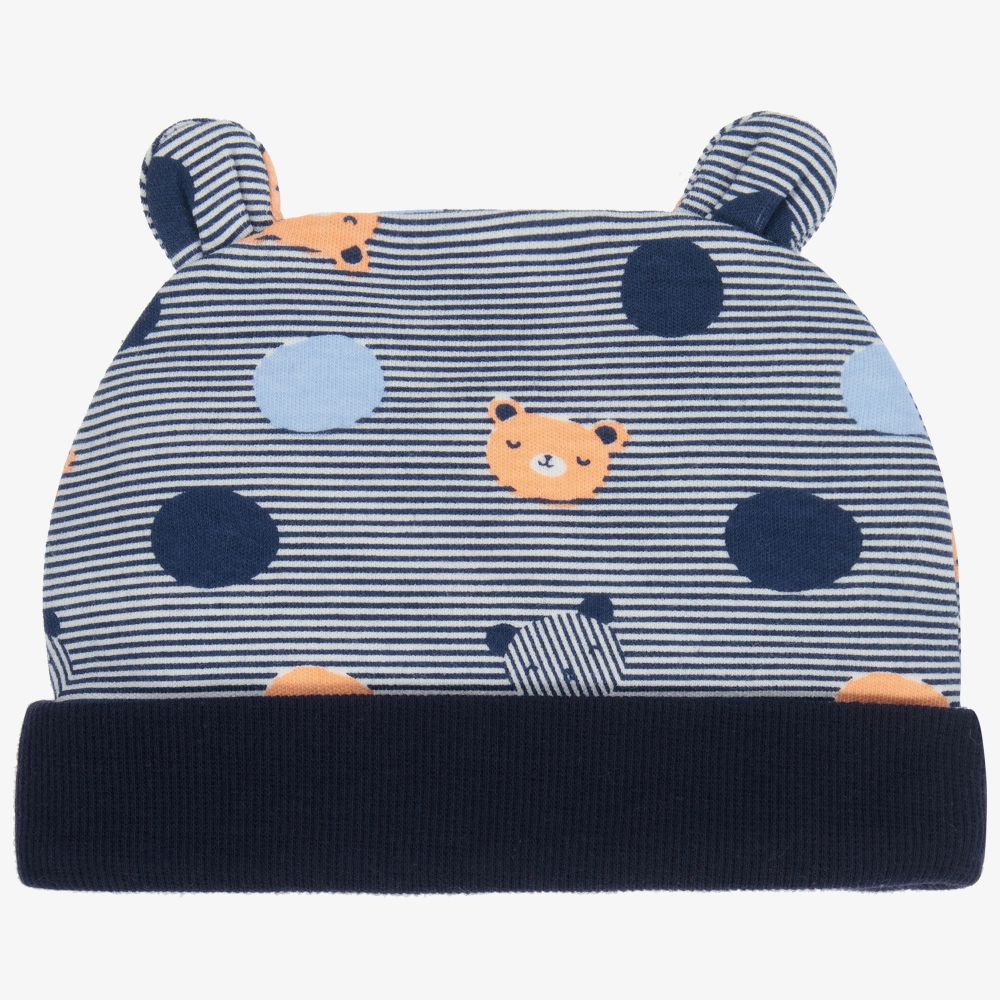 Tutto Piccolo-Синяя шапка в полоску | Childrensalon Outlet