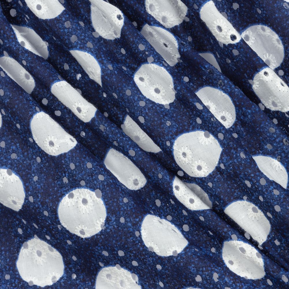 Tutto Piccolo-Blue & White Polka Dot Skirt  | Childrensalon Outlet