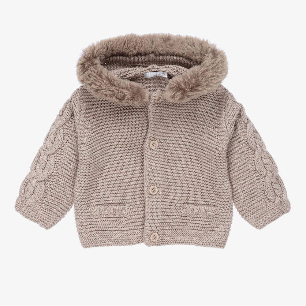 Tutto Piccolo - Cardigan beige maille garçon | Childrensalon